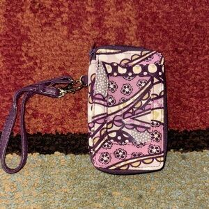 Thirty One Timeless Wristlet‎ - patchwork paisley